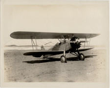 Stearman C-3B C3B NC5687 Biplane Beach Photo Golden Age Vintage Aviation 1928 picture