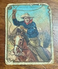 1909 T53 Hassan Cowboy Series ---- Throwing The Lasso - Poor Condition picture
