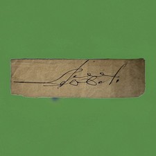 Lewis Cass Free Frank Signature Cut Michigan Senator Sec of State picture