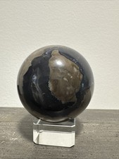 Volcano Agate Crystal Sphere 360 Grams 65 mm UV Reactive picture