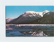 Postcard Ice breaking up in the spring on the Skeena River Canada picture