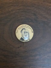 1936 Franklin D. Roosevelt FRIENDS OF FDR campaign pin pinback button president picture