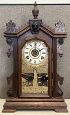 Antique 1895 E. Ingraham Co Statue Of Liberty Mantel Clock TESTED picture