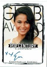 Pop Century Signatures Leaf 2017 Autograph Card BA-EC1 Emmanuelle Chriqui  picture