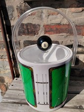 VTG Cera Billiards Pool Ice Bucket MCM Rare Eight Ball Htf picture