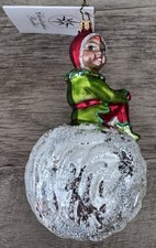 Christopher Radko 2004 Sprite on the Ball 20th Anniversary Glass Ornament picture