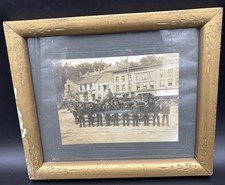 ANTIQUE PICTURE OF Bangor Maine Fire  DEPARTMENT PERSONNEL AND EQUIPMENT  picture