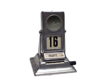 Vintage USSR Soviet Desk Metal Perpetual Calendar 50s Peterhof Leningrad RARE picture