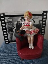 SHIRLEY TEMPLE STAND UP AND CHEER SIGNED COLLECTIBLES FIGURINE w/ BOX #3498 picture