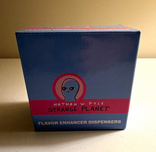 Nathan W Pyle Strange Planet Salt & Pepper Shakers Hand Wash Only Ceramic 2pc picture