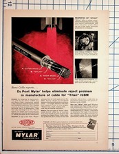 1960s Du Pont Mylar Film Ad Titan ICBM Cable Rome Cable Cold War Ephemera picture