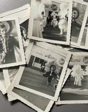 Vintage Disneyland Castle Photo - 1959 B&W Lot of 4 Photos Native Americans picture