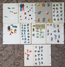 Large Lot Of Vtg Puffy Stickers (Used) Smurfs, Scooby, Lone Ranger, Annie & More picture
