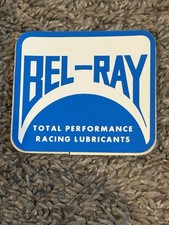 VINTAGE 🇺🇸1970s N.O.S.Bel-Ray”Racing Lubricants”STICKER/DECAL👀LQQK👀 picture