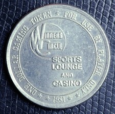 Rarely Seen - 1981 WINNERS CIRCLE - $1.00 Gaming / Casino Token - Henderson, NV picture