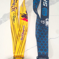 Disney 2018 Princess 5K Rapunzel & Dark Side StormTrooper 5K Finisher Medals (2) picture