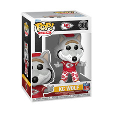 HOT SALE Kansas City Chiefs Wolf Mascot Funko Pop NFL Collectible Figure picture