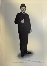 1908 Vintage Magazine Illustration Dr. Robert Koch German Bacteriologist picture