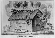 Photo:Martin Van Buren Lewis Cass 1848 Smoking Him Out Political Cartoon picture