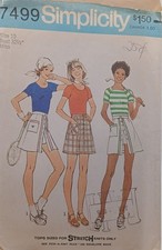 Simplicity 7499 Misses Pantskirt & Pullover Top Sewing Pattern Size 10 Bust 32.5 picture