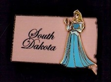 Disney 2002 3D State Character South Dakota Sleeping Beauty Pin picture