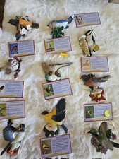 Lot of 13 Vintage Danbury Mint Songbird Christmas Ornaments, Original Info Cards picture