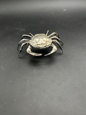 Stunning Vintage Mid-Century Sculptural Crab Hinged Trinket Box / Salt Cellar picture