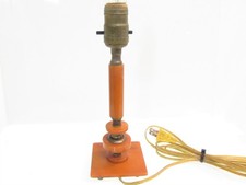 Vintage CATALIN BAKELITE PLASTIC DESK LAMP Butterscotch Swirl 10