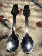 2 VINTAGE DANARA CHILDS STAINLESS SPOON~~SNOOPY~~5 1/2