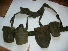 100% Original USGI Vietnam War Era M-1956 Web Gear Set picture