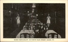 Barre VT Restaurant Interior Barre Restaurant c1900s-10s Vintage Postcard picture