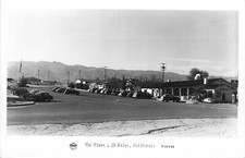 Postcard RPPC 1940s California 29 Palms Mojave The Plaza autos Frashers 23-13898 picture