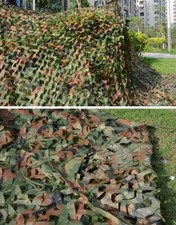 SURPLUS MILITARY SINGLE FOLIAGE CAMOUFLAGE NET WOODLAND CAMO DIMENSION115''X75'' picture