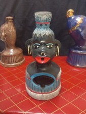 Vintage ~ 1950s African Zulu Smoking Lady Ashtray Rare HCA Barsony Version picture