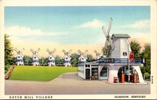 Dutch Mill Village Motor Court Glasgow Kentucky Windmills Diner Gas Station picture