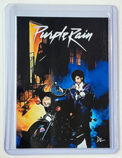 Prince Limited Edition Artist Signed “Purple Rain” Trading Card 7/10 picture