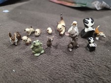 Vintage Hagen-Renaker Miniature Figurine Lot of 11 - Ducks Dog Cats Bunny Skunk picture
