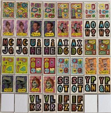 Pee Wee Herman Pee Wee's Playhouse Fun Paks Sticker Card Set Topps 1989 picture