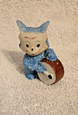 Vintage Japan Anthropomorphic Ceramic Sugar Texture Cat 1950’s-60's, 2 1/2 