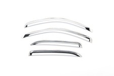Chevy Tahoe GMC Yukon Window Deflectors 2007-2014 Chrome Element Style picture