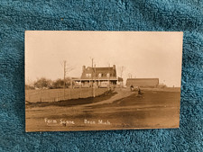 RPPC Barn Scene Boon Michigan Unposted Mr Burleson Main St Niagara Falls NY 1910 picture