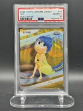 Disney Topps Chrome 2025 Joy Gold Wave #81 PSA 10 /50 Inside Out Disney Card picture