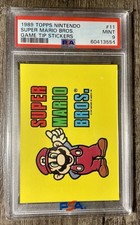 1989 Topps Nintendo Super Mario Bros #11 Game Tip Stickers PSA 9 MINT picture