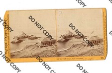 c1860s At Cliff House San Francisco CE WATKINS Pacific Coast Stereoview SV Photo picture