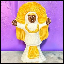 Vintage 1994 Haydel's Bakery King Cake Mardi Gras Indian Figurine New Orleans picture
