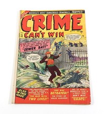 Crime Can't Win #42 Golden Age Pre-Code Comic 1950 Atlas Marvel Stan Lee picture