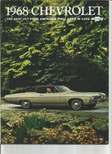 1968 Chevrolet Caprice, Impala SS, Bel Air, Biscayne Dealer Sales brochure picture