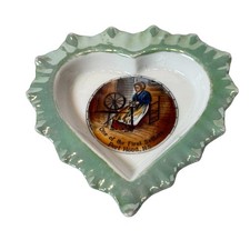 PORT HOOD Nova Scotia NS CANADA Souvenir CHINA  Trinket ANTIQUE HEART DISH picture