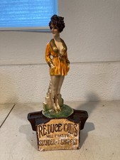 Rare 1920s Re-Duce-Oids Art Deco Flapper ChalkAdvertising Store Display picture