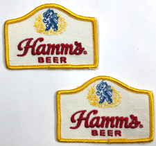 Two Hamm's Beer Sew On Shirt Pocket Patches 3 1/8